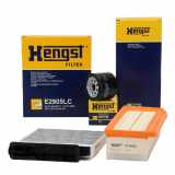 HENGST FILTER Filter, Innenraumluft E2905LC + Luftfilter E1440L + Ölfilter H221W