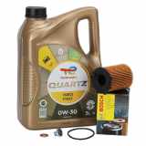 5L TOTAL QUARTZ INEO FIRST 0W-30 Motoröl Öl + BOSCH Ölfilter PSA FORD OPEL VOLVO 1.4/1.6 D