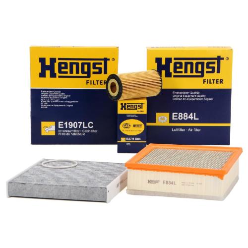 HENGST FILTER Filter, Innenraumluft E1907LC + Luftfilter E884L + Ölfilter E27H D84 Bild HENGST FILTER Filter, Innenraumluft E1907LC + Luftfilter E884L + Ölfilter E27H D84