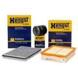 HENGST FILTER Filter, Innenraumluft E955LC + Ölfilter H24W04 + Luftfilter E206L