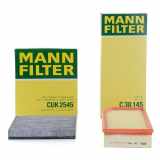 MANN-FILTER Filter, Innenraumluft CUK 2545 + Luftfilter C 38 145