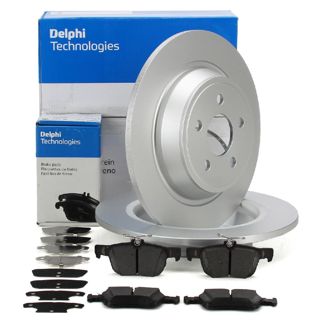 DELPHI Bremsscheibe BG4782C + Bremsbelagsatz, Scheibenbremse LP3151