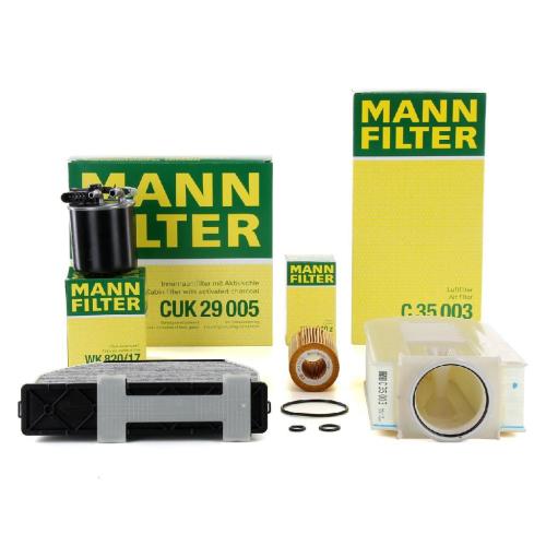 MANN-FILTER Luftfilter C 35 003 + Ölfilter HU 7010 z + Filter, Innenraumluft CUK 29 005 + Kraftstofffilter WK 820/17 Bild MANN-FILTER Luftfilter C 35 003 + Ölfilter HU 7010 z + Filter, Innenraumluft CUK 29 005 + Kraftstofffilter WK 820/17