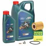 6L CASTROL MAGNATEC D 0W-30 Motoröl + MANN Ölfilter FORD Ecosport 1.5 TDCi EcoBlue 125 PS