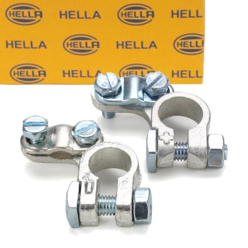 HELLA Batteriepolklemme 8KX 043 021-032 + Batteriepolklemme 8KX 091 451-032 Bild HELLA Batteriepolklemme 8KX 043 021-032 + Batteriepolklemme 8KX 091 451-032