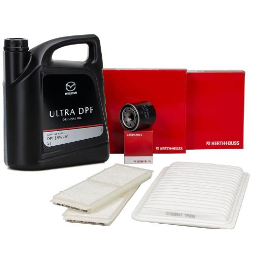 HERTH+BUSS Filterset 3-tlg + 5L ORIGINAL 5W30 ULTRA DPF Motoröl MAZDA 3 (BL) 1.6 MZR CD Bild HERTH+BUSS Filterset 3-tlg + 5L ORIGINAL 5W30 ULTRA DPF Motoröl MAZDA 3 (BL) 1.6 MZR CD