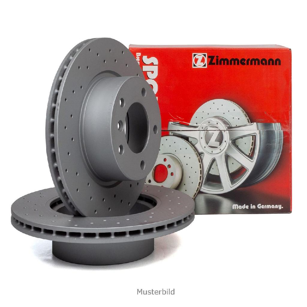 ZIMMERMANN Bremsscheibe 460.4508.52 + Bremsscheibe 460.4509.52
