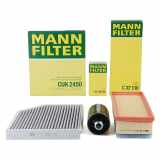 MANN-FILTER Filter, Innenraumluft CUK 2450 + Ölfilter W 719/45 + Luftfilter C 32 130