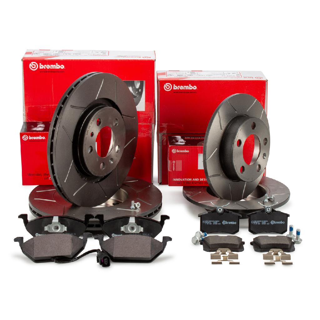 BREMBO Bremsbelagsatz, Scheibenbremse P 85 020 + Bremsscheibe 08.7165.75 + Bremsscheibe 09.7012.75 + Bremsbelagsatz, Scheibenbremse P 85 072