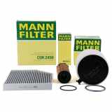 MANN-FILTER Filter, Innenraumluft CUK 2450 + Ölfilter HU 831 x + Luftfilter C 16 114/3 x