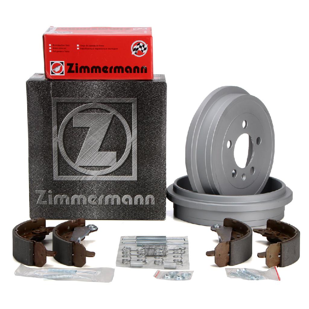 QUICK BRAKE Zubehörsatz, Bremsbacken 105-0680 ZIMMERMANN Bremstrommel 100.1649.20 + Bremsbackensatz 10990.100.3