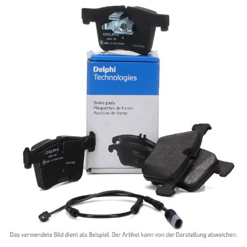 DELPHI Bremsbeläge + Warnkontakt VW Touareg (7P) 17 Zoll PR-1LC/1LE vorne Bild DELPHI Bremsbeläge + Warnkontakt VW Touareg (7P) 17 Zoll PR-1LC/1LE vorne