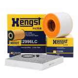HENGST FILTER Luftfilter E1055L + Ölfilter E115H01 D208 + Filter, Innenraumluft E2996LC