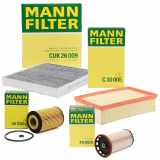 MANN Filterset 4-tlg VW Golf 7 Passat B8 Tiguan Touran AUDI A3 8V Q2 GA Q3 F3 1.6/2.0 TDI