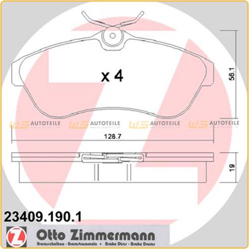 ZIMMERMANN Bremsscheibe 440.3106.20 + Bremsbelagsatz, Scheibenbremse 23409.190.1 Bild ZIMMERMANN Bremsscheibe 440.3106.20 + Bremsbelagsatz, Scheibenbremse 23409.190.1