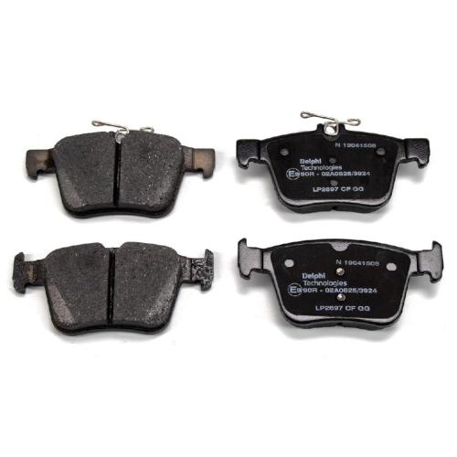 DELPHI Bremsbelagsatz, Scheibenbremse LP3389 + Bremsscheibe BG3975 + Bremsscheibe BG9109C + Bremsbelagsatz, Scheibenbremse LP2697 Bild DELPHI Bremsbelagsatz, Scheibenbremse LP3389 + Bremsscheibe BG3975 + Bremsscheibe BG9109C + Bremsbelagsatz, Scheibenbremse LP2697