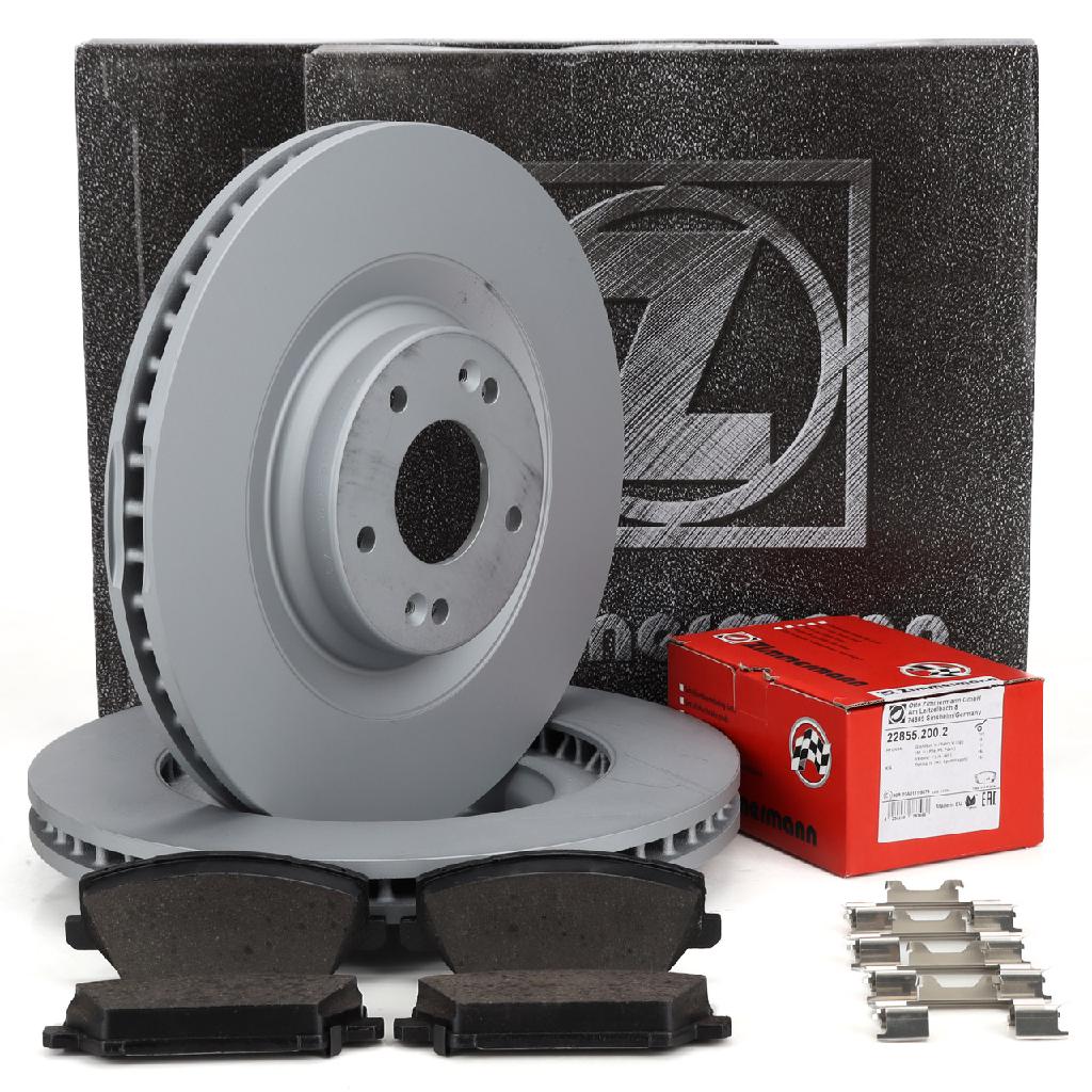 ZIMMERMANN Bremsbelagsatz, Scheibenbremse 22855.200.2 + Bremsscheibe 285.3537.20