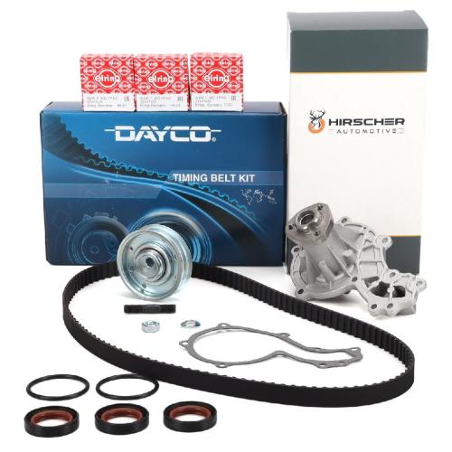 DAYCO Zahnriemensatz + HIRSCHER Wasserpumpe + Simmerring VW Golf 2 3 Passat T4 1.6 1.8 Bild DAYCO Zahnriemensatz + HIRSCHER Wasserpumpe + Simmerring VW Golf 2 3 Passat T4 1.6 1.8