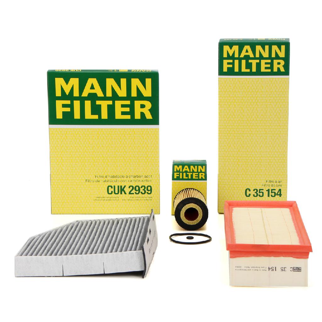 MANN-FILTER Luftfilter C 35 154 + Ölfilter HU 7020 z + Filter, Innenraumluft CUK 2939