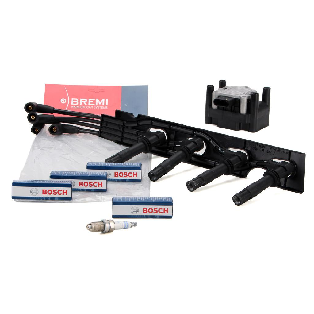 BREMI Zündleitungssatz 968G100 BOSCH Zündkerze 0 242 235 668 DELPHI Zündspule GN10018-12B1