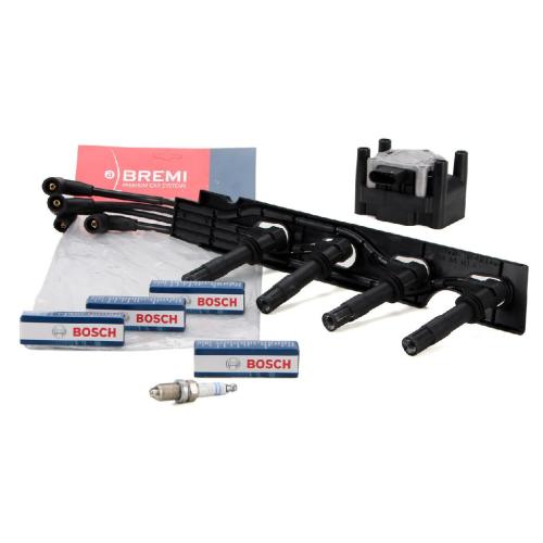 BREMI Zündleitungssatz 968G100 BOSCH Zündkerze 0 242 235 668 DELPHI Zündspule GN10018-12B1 Bild BREMI Zündleitungssatz 968G100 BOSCH Zündkerze 0 242 235 668 DELPHI Zündspule GN10018-12B1