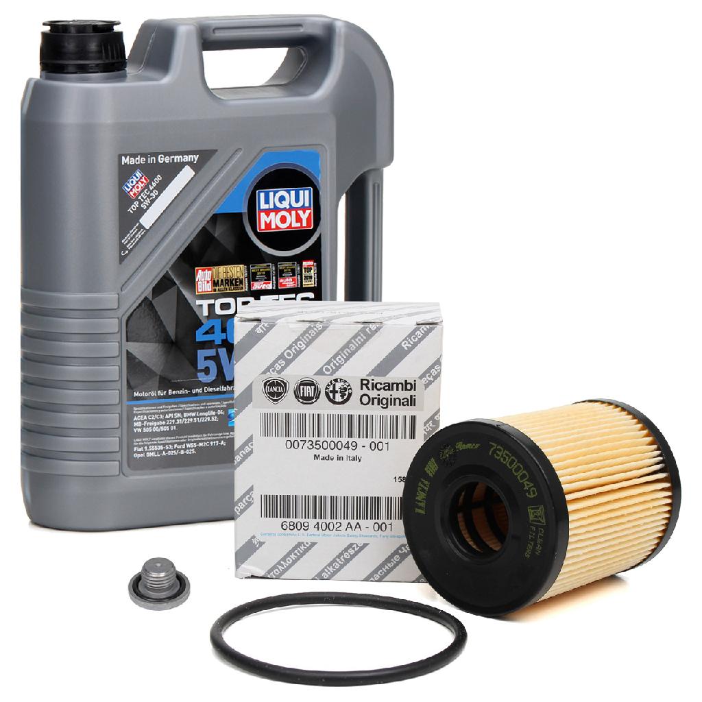 5L LIQUI MOLY Motoröl 5W30 dexos2 + ORIGINAL ALFA ROMEO FIAT LANCIA Ölfilter 73500049 Bild 5L LIQUI MOLY Motoröl 5W30 dexos2 + ORIGINAL ALFA ROMEO FIAT LANCIA Ölfilter 73500049