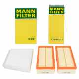 MANN-FILTER Luftfilter C 3698/3-2 + Filter, Innenraumluft CU 3461