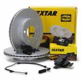 TEXTAR Bremsscheiben + Bremsbeläge + Wako BMW 3er E46 Z4 E85 vorne