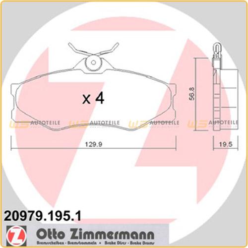 ZIMMERMANN Bremsscheibe 600.1598.20 + Bremsbelagsatz, Scheibenbremse 20979.195.1 Bild ZIMMERMANN Bremsscheibe 600.1598.20 + Bremsbelagsatz, Scheibenbremse 20979.195.1