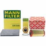 FEBI BILSTEIN Luftfilter 21108 MANN-FILTER Filter, Innenraumluft CUK 2545 + Ölfilter HU 719/7 x