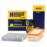 HENGST FILTER Luftfilter E1440L + Ölfilter H221W + Filter, Innenraumluft E3914LC