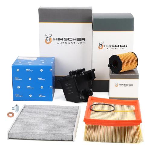 HIRSCHER Filterset Filterpaket 4-tlg FORD Fiesta 6 MK6 1.6 TDCi 75/90 PS mit DELPHI-System Bild HIRSCHER Filterset Filterpaket 4-tlg FORD Fiesta 6 MK6 1.6 TDCi 75/90 PS mit DELPHI-System