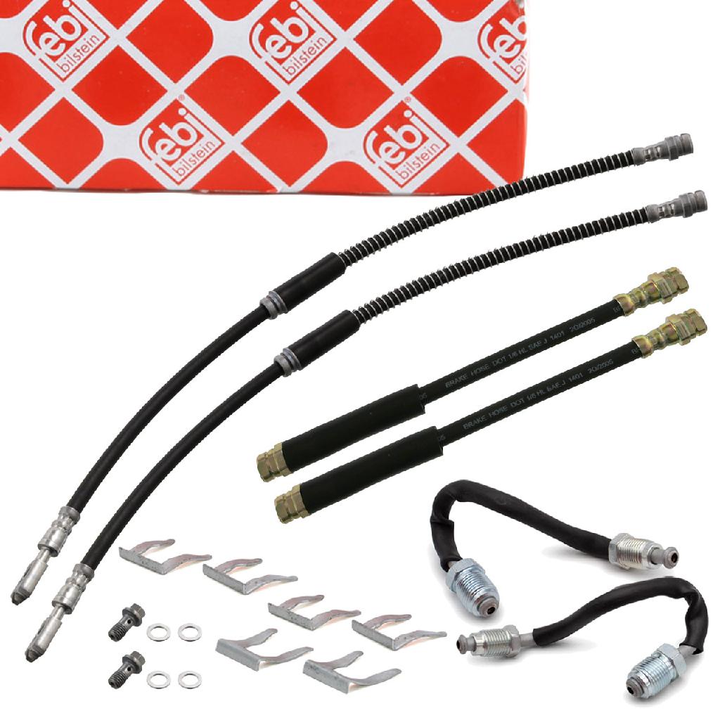 FEBI BILSTEIN Halter, Bremsschlauch 19520 + Bremsschlauch 23156 + Bremsschlauch 27934 + Bremsleitung 172799 + Bremsleitung 172798