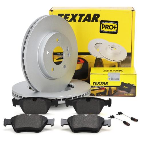 TEXTAR Bremsscheiben + Bremsbeläge + Sensor MERCEDES E-Klasse W210 E230 E200-300D vorne Bild TEXTAR Bremsscheiben + Bremsbeläge + Sensor MERCEDES E-Klasse W210 E230 E200-300D vorne