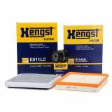 HENGST FILTER Luftfilter E352L + Filter, Innenraumluft E911LC + Ölfilter H90W26