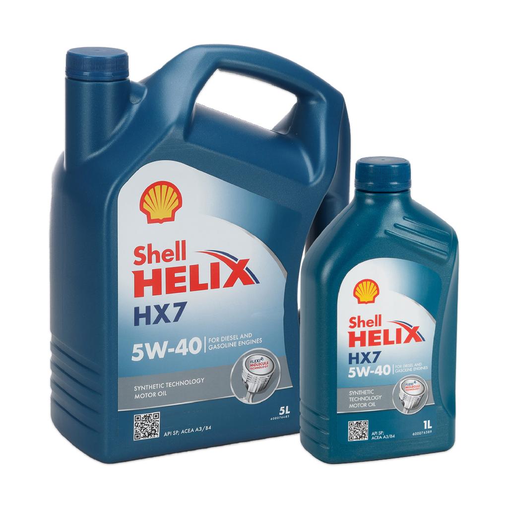 6L 6 Liter SHELL Motoröl Öl HELIX HX7 5W-40 5W40 MB 229.3 VW 502.00 505.00