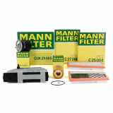 MANN-FILTER Luftfilter C 25 004 + Ölfilter HU 821 x + Kraftstofffilter WK 842/23 x + Luftfilter C 27 006 + Filter, Innenraumluft CUK 29 005