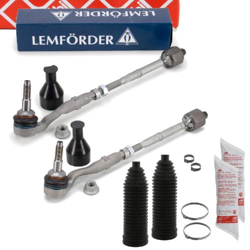 LEMFÖRDER Spurstange 34728 01 + Spurstange 34727 01 FEBI BILSTEIN Faltenbalgsatz, Lenkung 40059 Bild LEMFÖRDER Spurstange 34728 01 + Spurstange 34727 01 FEBI BILSTEIN Faltenbalgsatz, Lenkung 40059