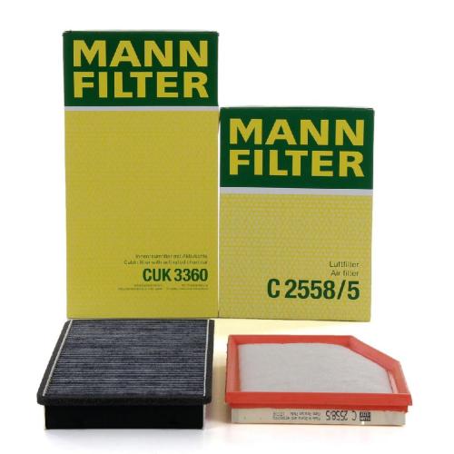 MANN-FILTER Filter, Innenraumluft CUK 3360 + Luftfilter C 2558/5 Bild MANN-FILTER Filter, Innenraumluft CUK 3360 + Luftfilter C 2558/5
