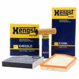 HENGST FILTER Luftfilter E1359L + Filter, Innenraumluft E5967LC + Ölfilter E866H D367