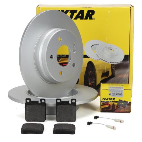 TEXTAR Bremsscheiben + Beläge + Wako MERCEDES W210 C208 A208 hinten Bild TEXTAR Bremsscheiben + Beläge + Wako MERCEDES W210 C208 A208 hinten