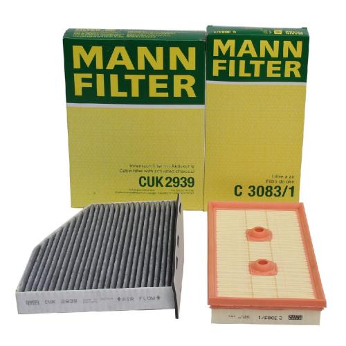 MANN Filterset Innenraum + Luftfilter VW Golf 5 Passat B6 Touran A3 8P Octavia 2 1.6 FSI Bild MANN Filterset Innenraum + Luftfilter VW Golf 5 Passat B6 Touran A3 8P Octavia 2 1.6 FSI