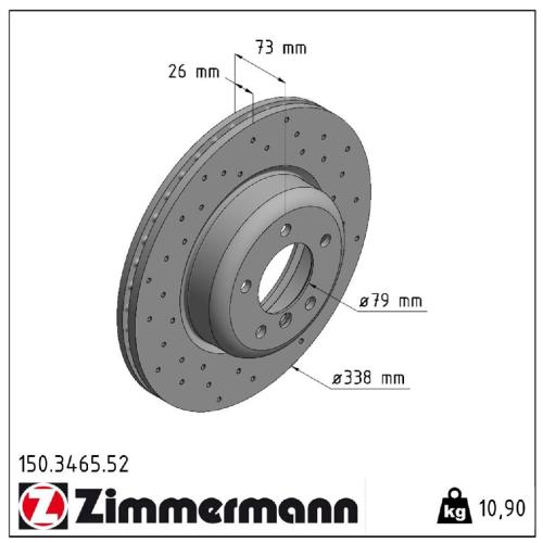 Zimmermann SPORT Bremsscheiben + Beläge + Wako BMW 1er E82 E88 135i ab 03.2010 vorne Bild Zimmermann SPORT Bremsscheiben + Beläge + Wako BMW 1er E82 E88 135i ab 03.2010 vorne