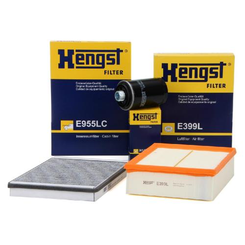 HENGST FILTER Filter, Innenraumluft E955LC + Luftfilter E399L + Ölfilter H14W30 Bild HENGST FILTER Filter, Innenraumluft E955LC + Luftfilter E399L + Ölfilter H14W30