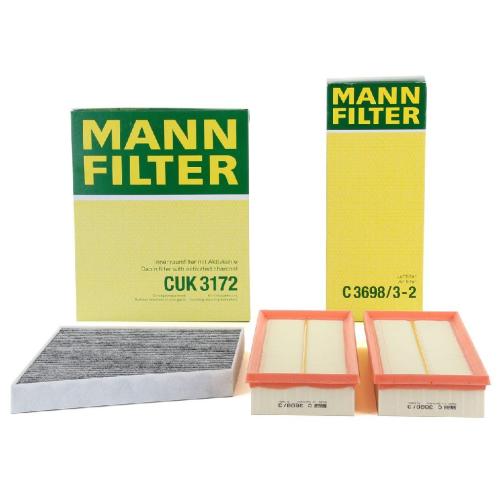 MANN-FILTER Filter, Innenraumluft CUK 3172 + Luftfilter C 3698/3-2 Bild MANN-FILTER Filter, Innenraumluft CUK 3172 + Luftfilter C 3698/3-2