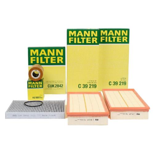 MANN-FILTER Ölfilter HU 9001 x + Filter, Innenraumluft CUK 2842 + Luftfilter C 39 219 Bild MANN-FILTER Ölfilter HU 9001 x + Filter, Innenraumluft CUK 2842 + Luftfilter C 39 219