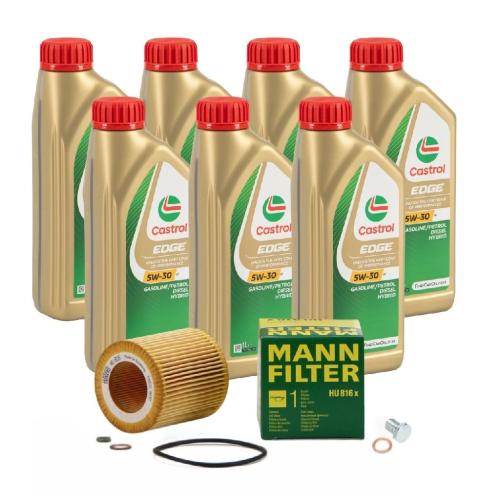 7 Liter CASTROL Edge Motoröl ÖL 5W30 M BMW Longlife-04 + MANN Ölfilter HU816x Bild 7 Liter CASTROL Edge Motoröl ÖL 5W30 M BMW Longlife-04 + MANN Ölfilter HU816x