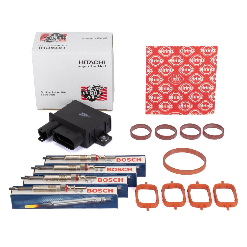 ELRING Dichtungssatz, Ansaugkrümmer 228.680 ASTEMO-HITACHI Relais, Glühanlage 2502196 BOSCH Glühkerze 0 250 402 002