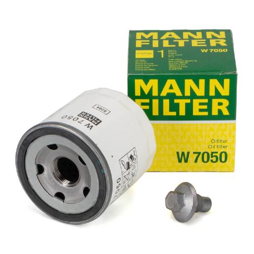 MANN W7050 Ölfilter + Schraube CITROEN FORD LAND ROVER PEUGEOT 2.2/2.4 DIESEL Bild MANN W7050 Ölfilter + Schraube CITROEN FORD LAND ROVER PEUGEOT 2.2/2.4 DIESEL