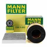 MANN-FILTER Filter, Innenraumluft CUK 31 003 + Ölfilter W 712/95 + Luftfilter C 17 013